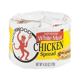 Underwood, White Meat Chicken Spread, 4.25oz Container (Pack of 4)