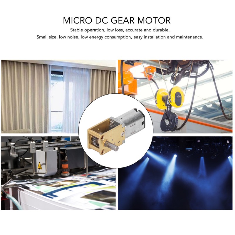 Gear Motor DC 6V Single Shaft Turbo Worm Motor Speed