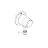 GROHE 28405000 Movario Wall Union