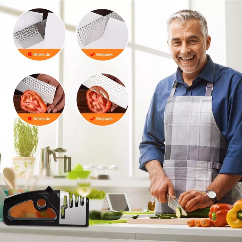 Baixi Afilador De Cuchillos De Cocina Profesional De 4 Etapas