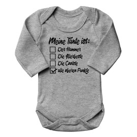 miKalino Baby Bodysuit with Saying for Boys Girls Unisex Long Sleeve "Meine Tante ist der Hammer, die Allerbeste, die coolste... | Hand Printed in Germany | Handmade with Love, Heather
