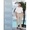 Tallemon Mens Casual Linen Pants 35" Tall Summer Beach Slacks