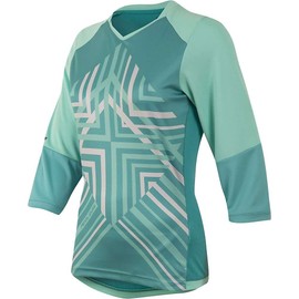 PEARL IZUMI - Ride Women's Launch 3/4 Sleeve Jersey, Aqua Mint, Large