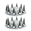 GXYWADY Front Hub Cover Set Chrome Wheel Cover with 33mm