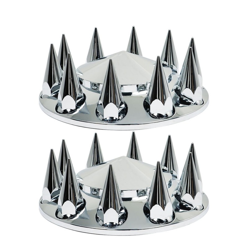 GXYWADY Front Hub Cover Set Chrome Wheel Cover with 33mm