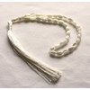 Mother-of-Pearl Shell Tespeh Prayer Mala 99 Beads on Knotted String