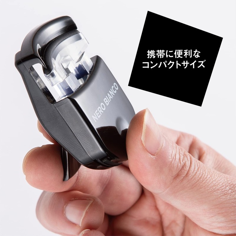 Kai Corporation NEROBIANCO KQ3501 Compact Eyelash Curler, Black, Hypoallergenic, Portable,