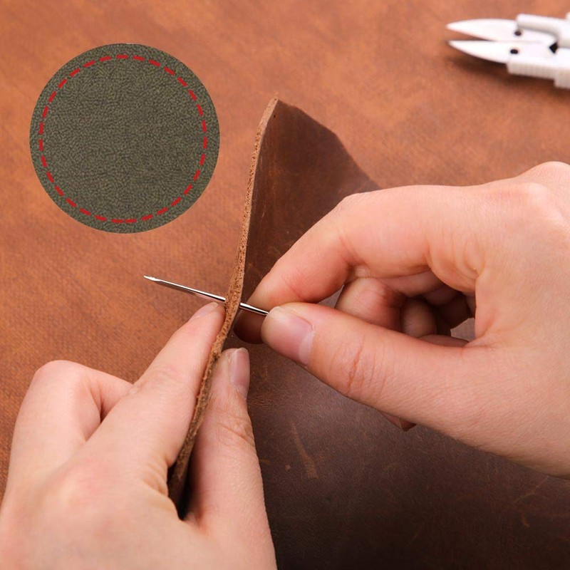 Jupean Waxed Thread, 150m /164Yards Red Leather Waxed Thread, Leather