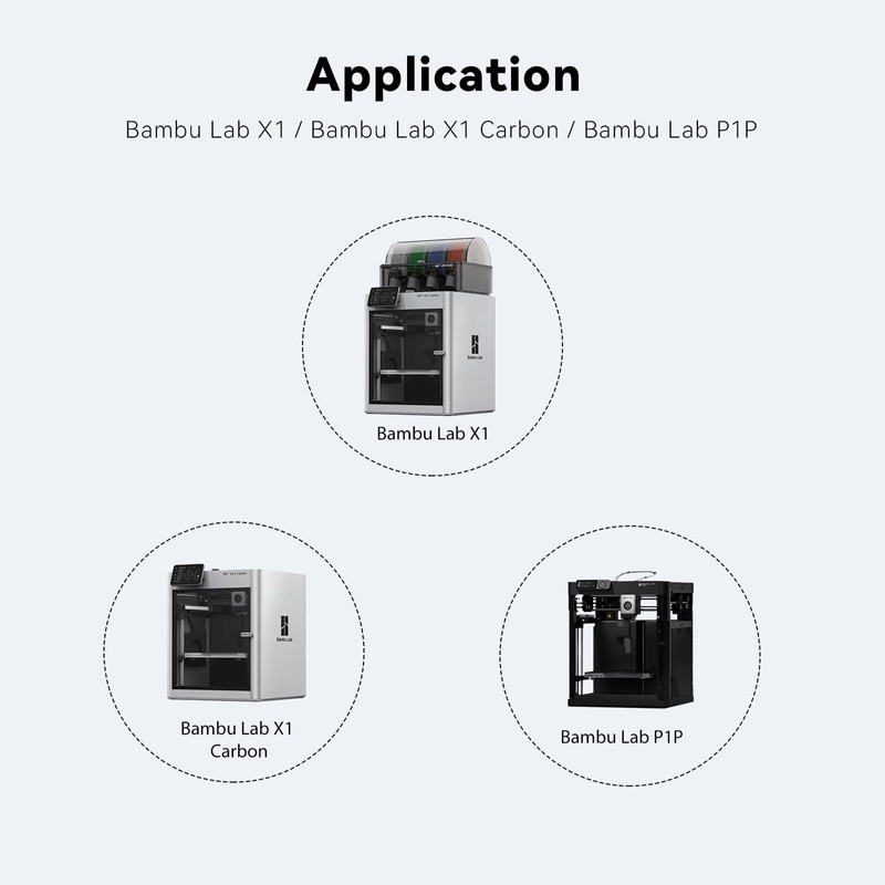 Hotend Kit for Bambu lab X1,X1-Carbon Combo,P1P,P1S,High Flow and High