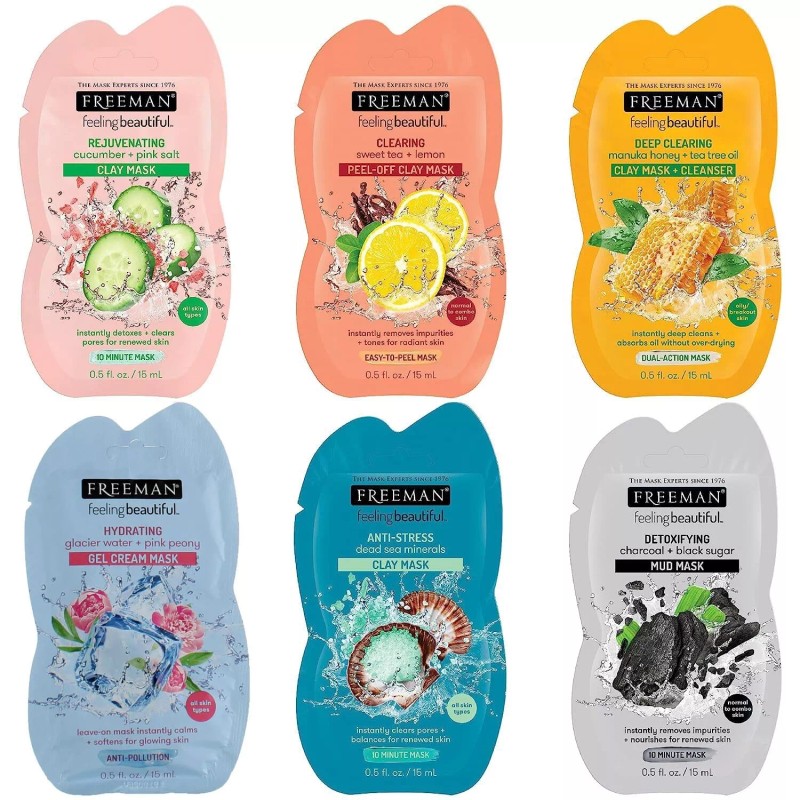 Freeman Facial Mask Variety Count: Detoxifying 1 Count (Pack of