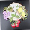 DOITOOL 3pcs Fruit Embroidered Patches Strawberry Grape Lemon Decorative Sew