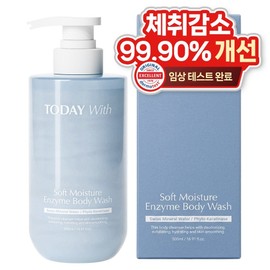 Today With Soft Moisture All-in-One Enzyme Body Wash, 1 pc, 500ml / 투데이위드 소프트 모이스쳐 올인원 효소 바디워시, 1개, 500ml