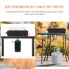 ONLYFIRE OUTDOOR LIVING 18" Tabletop Propane Gas Fire Pit Bottom-Mounted