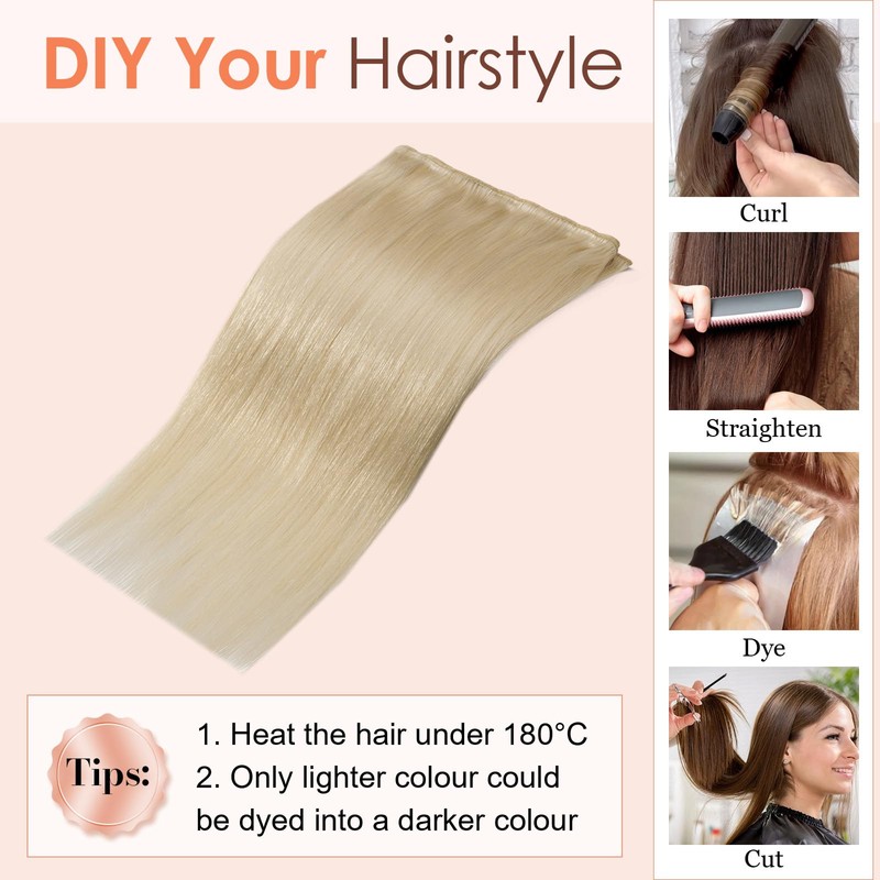 TESS Hair Extensions for Women UK Invisible Double Weft Weave