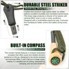 Nihtdoy Ferro Rod Fire Starter – Carbon Steel Striker &