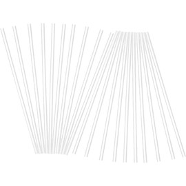 Pajitas De Silicona Reutilizables 20 Piezas 8 Mm Diámetro 250 Mm Largo Material Alimentario Para Vasos y Termos Infantiles Uso Múltiple