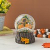 Glitzhome Fall Sunflower & Pumpkin Resin Waterglobe 6" H -