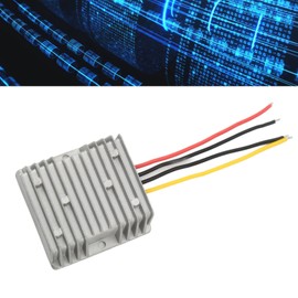 DC to DC Boost Converter DC to DC 12V 9 to 14V to 15V 10A Waterproof Aluminum Shell Boost Converter Module for Car LED Strip Motor