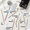 Oak & Steel - 72 Stainless Steel Straws & 4