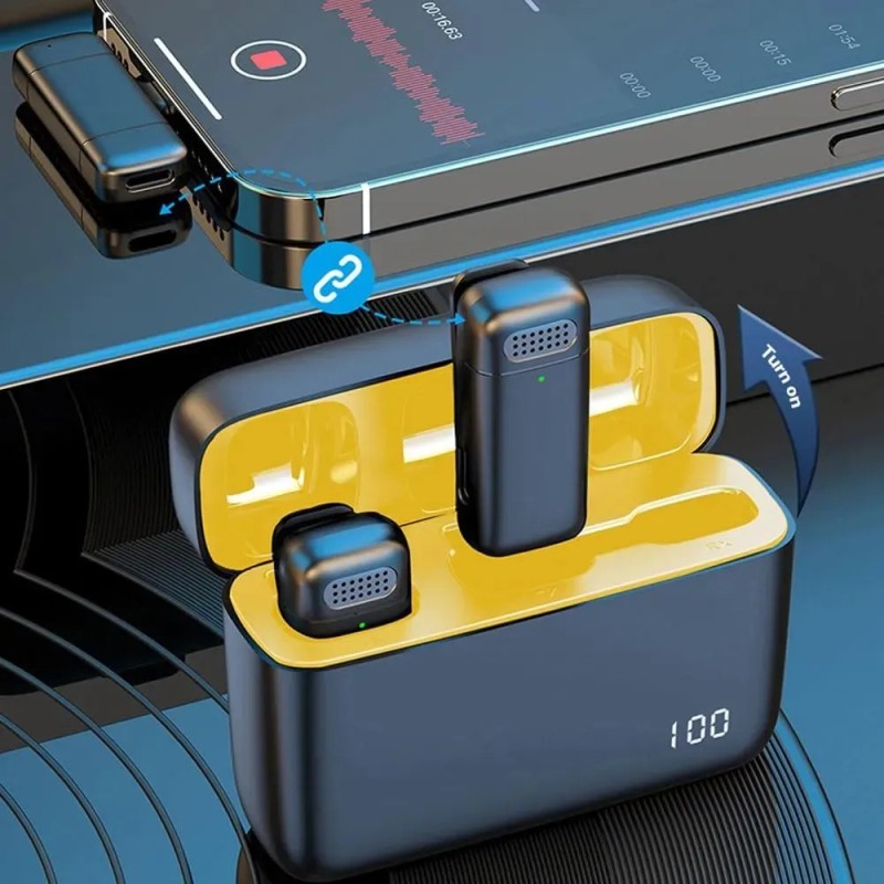 Wfeagl Lavalier Microfono Inalambrico Microfono Para Pc Microfono Para Celular