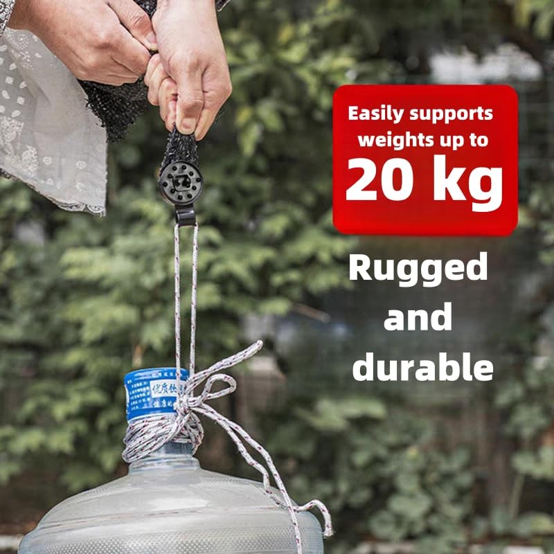 50 Plastic Clips for Sun Protection Nets Awning Clips Black