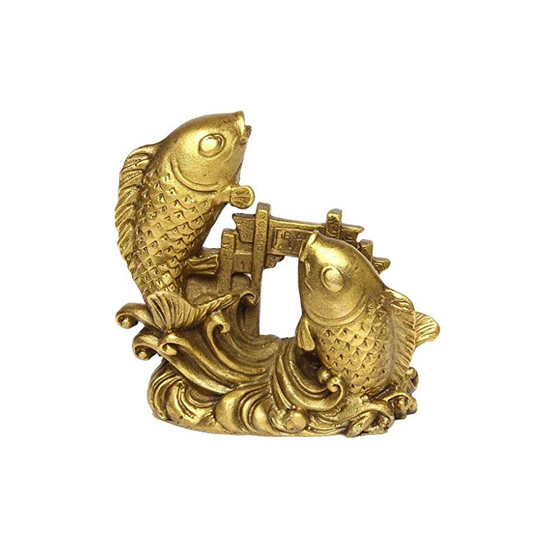 DOUKI YA Feng Shui Goods, Fish, Copper, Dragongate Carp, Good