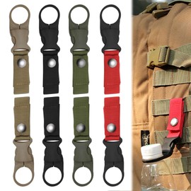 Pack of 8 Bottle Holder Backpack Carabiner Hook, Nylon Water Bottle Belt Water Bottle Buckle, Bottle Holder Shoulder Bottle Strap, Outdoor Water Bottle Hooks for Camping, Hiking, Travel, Fishing