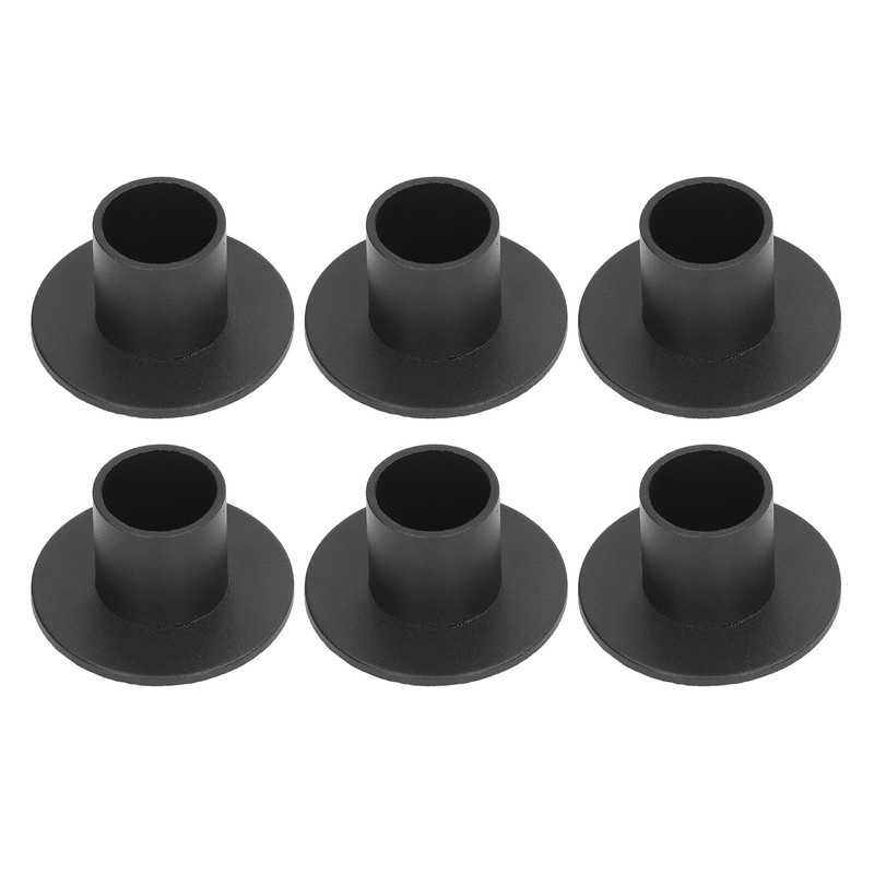 6Pcs Black Taper Candle Holder Matte Candle Candlestick Holder Stand