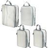 QWORK® Set of 4 Compression Packing Cubes, Travel Storage Bag