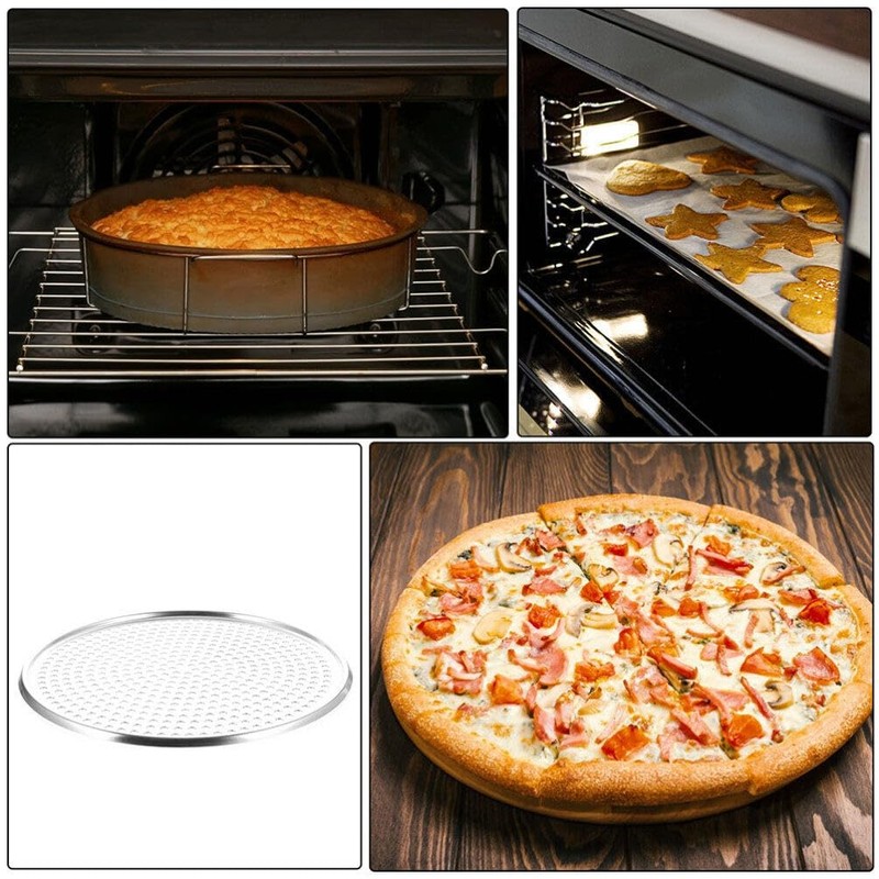 HANABASS Pizza Pan with Holes 16 Inch Stainless Steel Mesh