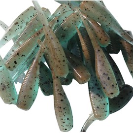 Bears Baits Handmade Crappie Jigs Perch Ice Fishing Baby Shad Stinger Shad Crusher Bait Soft Plastics assorted sizes,styles, and colors. (Crappie Stinger, Blue Craw, 2 Inch)
