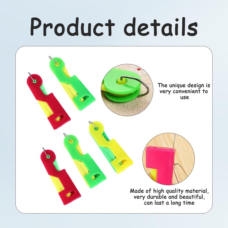 10 Pcs Needle Threader,Automatic Needle Threader UK,Threading Aid Embroidery Kit,Sewing