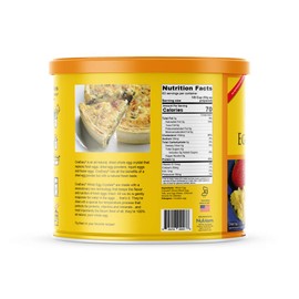 OvaEasy Dehydrated Egg Crystals – (2 x 1.67 lbs Cans) – Powdered Eggs Made from All-Natural Ingredients – Easy-to-Prepare Egg Powder – Dehydrated Food Perfect for Camping & Backpacking