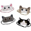 Artiwoods Cat Plush Comfortable Sleep Eye Mask (White Persian Cat)