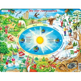 Larsen Jigsaw Puzzle 44 pieces - Frame Jigsaw Puzzle - The Seasons of the Year (in German)