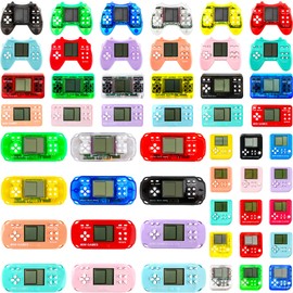 Conagel 51 Pack Mini Video Game Keychain Video Game Party Favors Multicolor Video Game Keychains Bulk for Classroom Prizes Birthday Gifts Goodie Bag Fillers, 4 Styles
