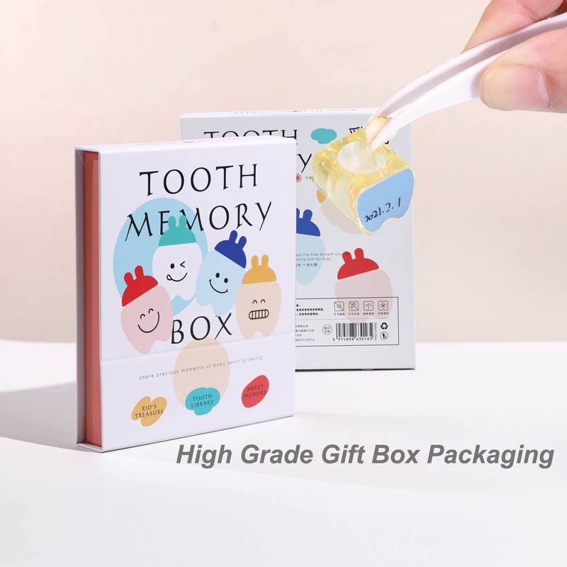 ONCEBABY Tooth Fairy Box for Girls, First Tooth Keepsake Box