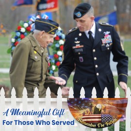 FLAGWIX American Army Veteran Flag - Non-Pleated American Fan Flag Bunting 3x6 ft - Veteran Gifts for Men Women, Patriotic 4th of July Memorial Day Decorations Outdoor for Home Garden Decor