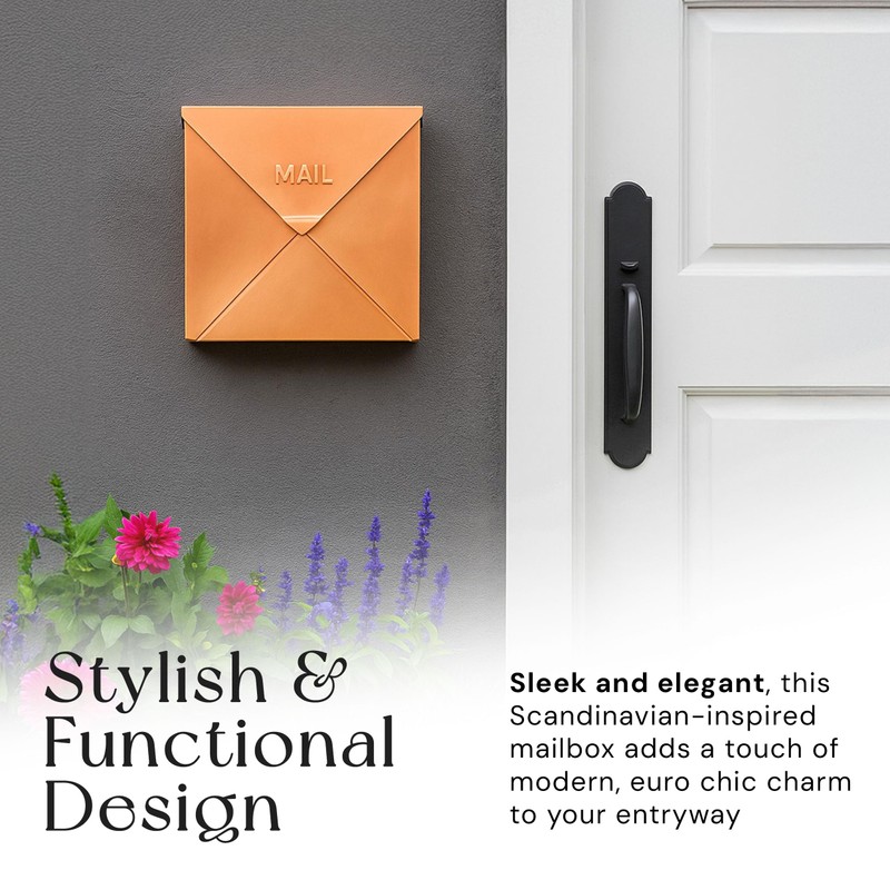 NACH Chicago Copper Extra Large Mailbox, Rust Resistant Large Mailboxes