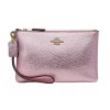Coach New COACH Pink Wristlet Cardholder Wallet C7215 in Metallic