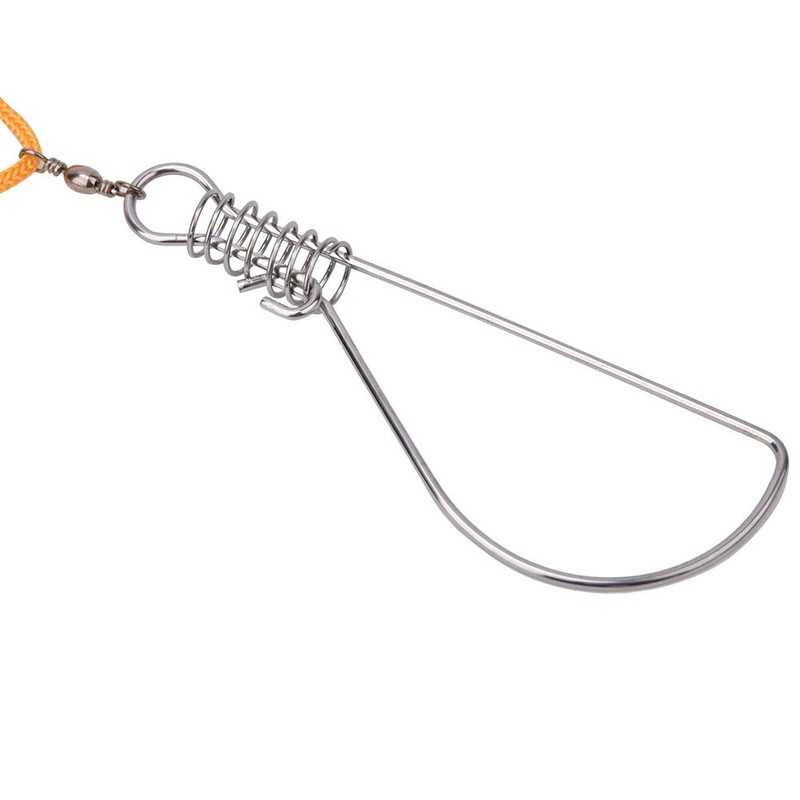 Fish Stringer Heavy Duty, Stainless Steel Spring Buckle Fishing Stringer