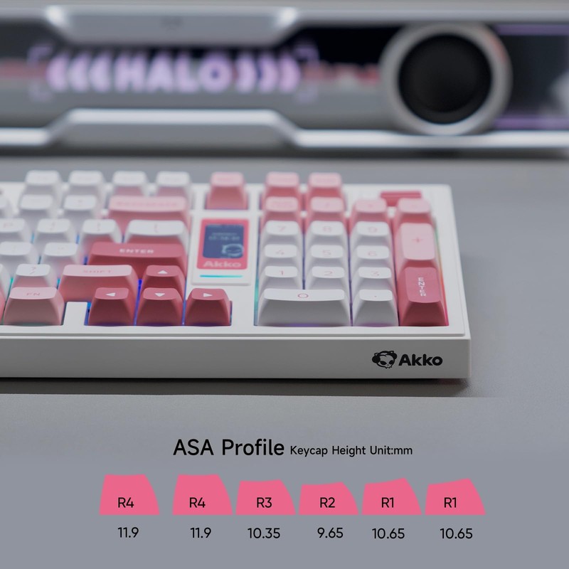 Akko 5098B Wireless Gaming Keyboard with Screen, Prunus Lannesiana Hot-Swappable