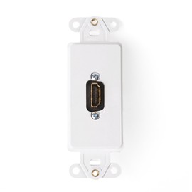 Leviton 41647-W Decora Insert HDMI Wallplate, White 10-ft