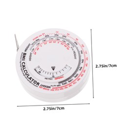 SAFIGLE Body Measuring Tape Portable Bmi Calculator for Waist Fat Measurement Durable Design for Fitness Tracking Convenient Round Shape for Easy Handling