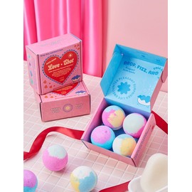 Bubble Bath Bomb Gift Set Love Shot Kit Bath Bomb 140g Set of 4 / 거품 입욕제 선물세트 러브샷 키트 배쓰밤 140g 4종 세트
