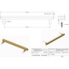 Modern Contemperary Hexagon Black Cabinet Pull Handles for Door, Cupboards