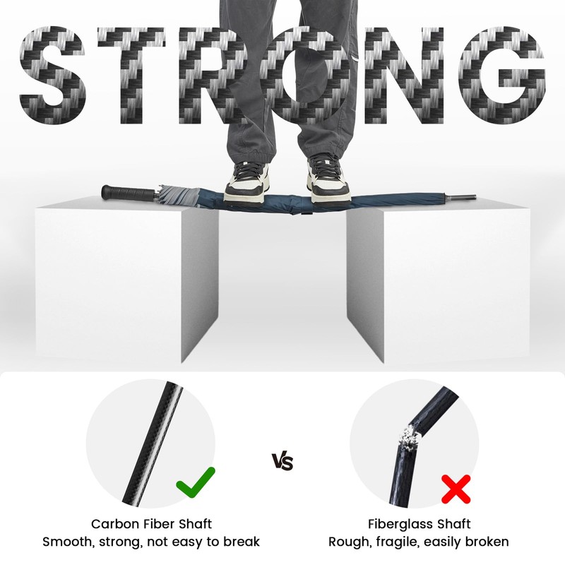 G4Free Strongest Golf Umbrella with Full Carbon Fiber, Well-constructed &