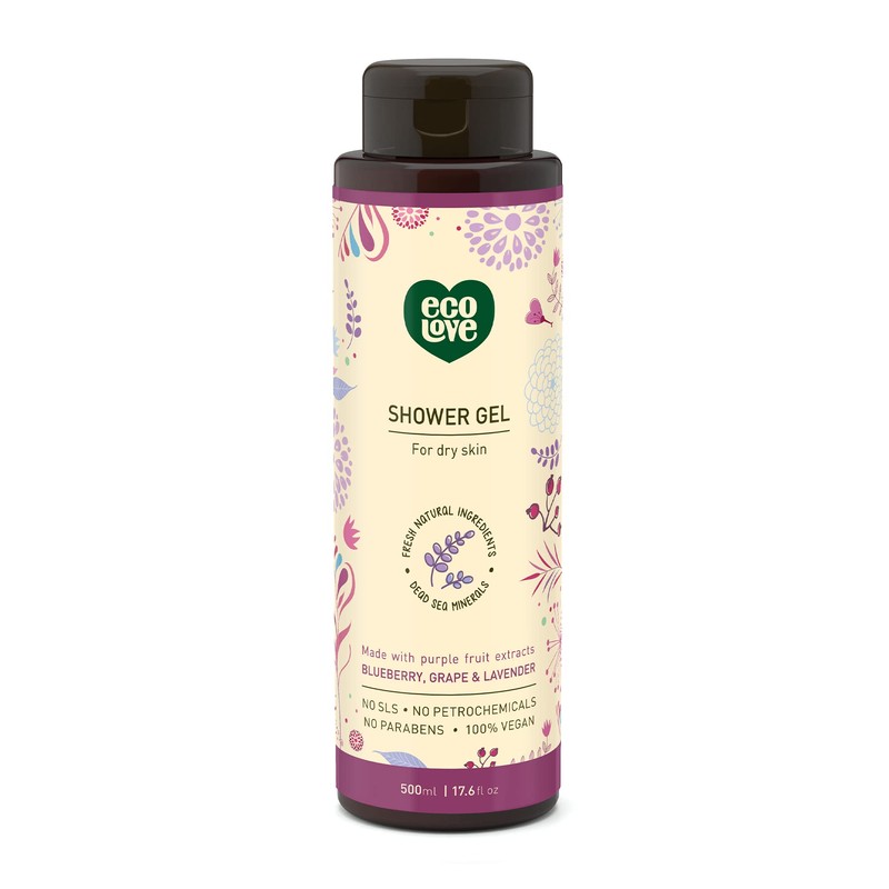 100% Vegan Shower Gel Body Wash by ecoLove | 17.6