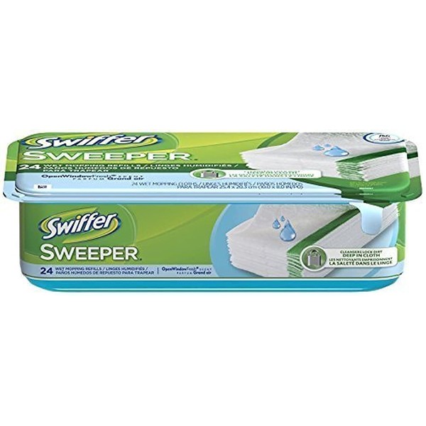 Swiffer Sweeper Wet Mopping Cloth Refill - Open Window Fresh - 24 wet cloths - 2 pk