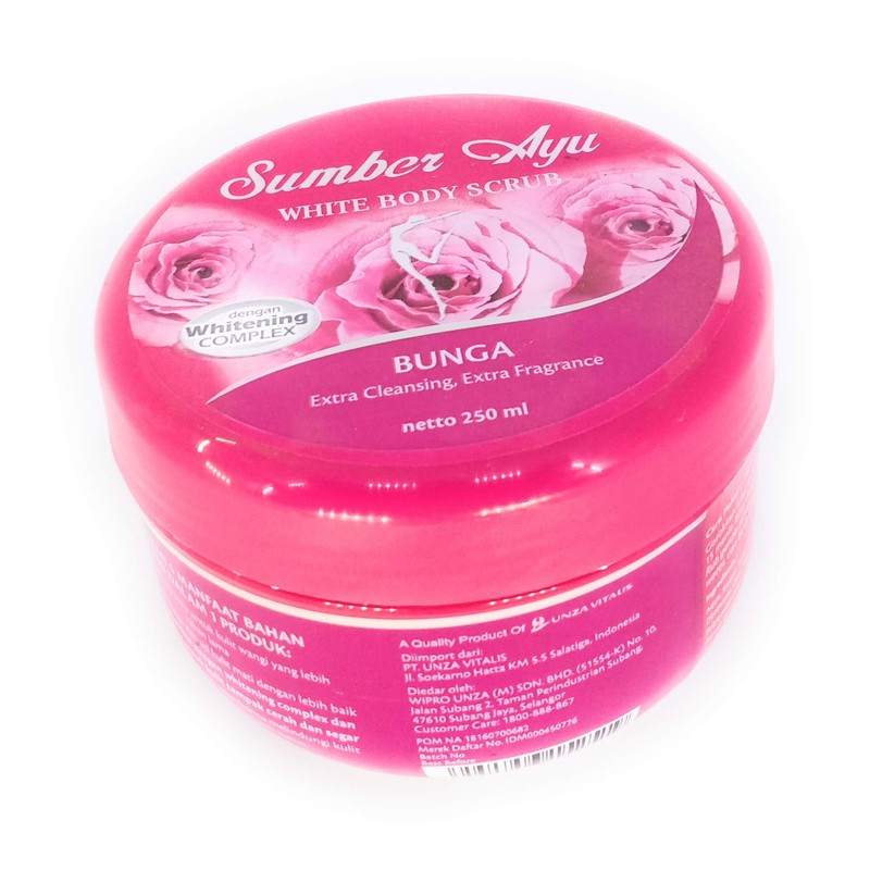 Sumber Ayu White Body Scrub, 250 Gram (Flower)